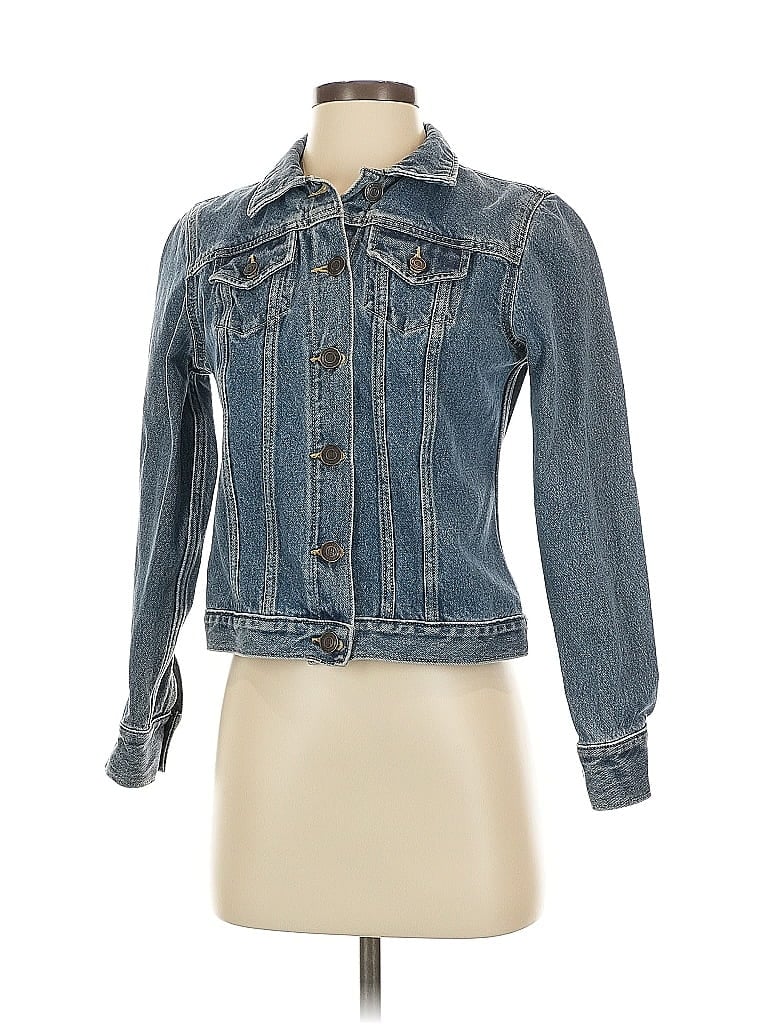 Pre-owned Lands' End Denim Jacket In Blue