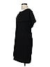 Charles Henry Solid Black Cocktail Dress Size M - photo 5