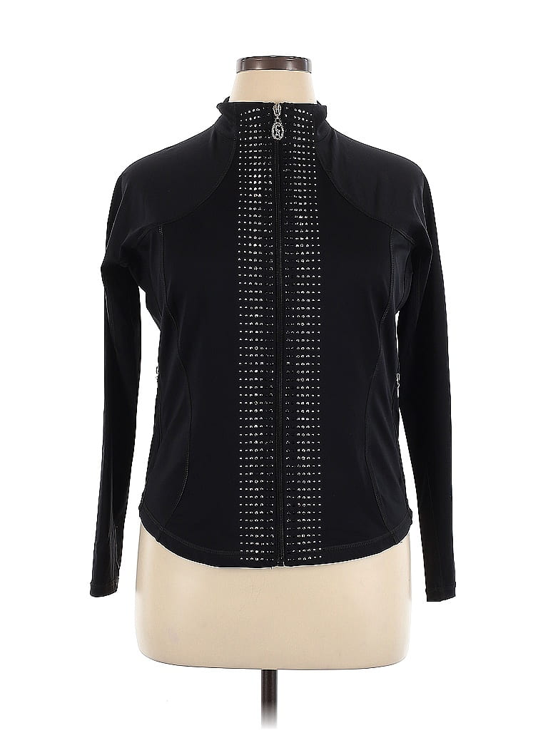 CHRISTINE ALEXANDER Black Track Jacket Size XL - photo 1