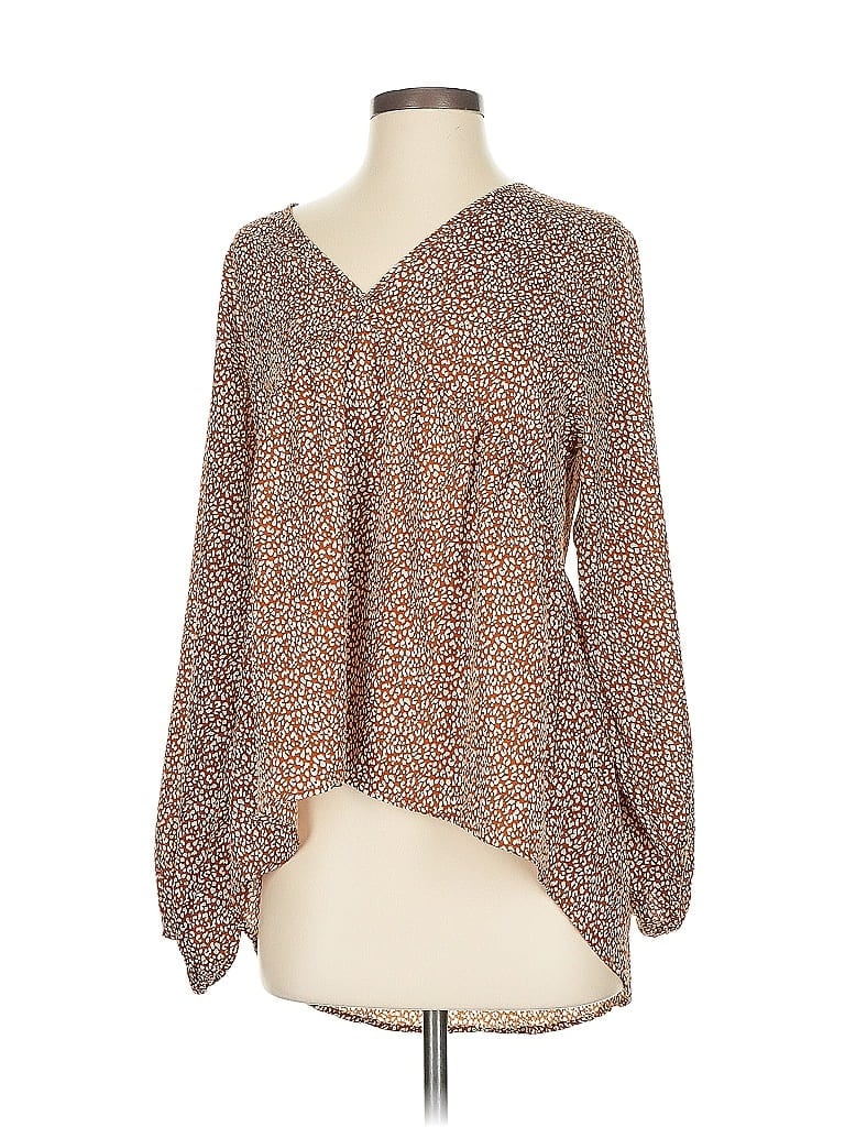 Click to view more detailed imagery on our partner's website Pre-owned Umgee Long Sleeve Blouse In Brown