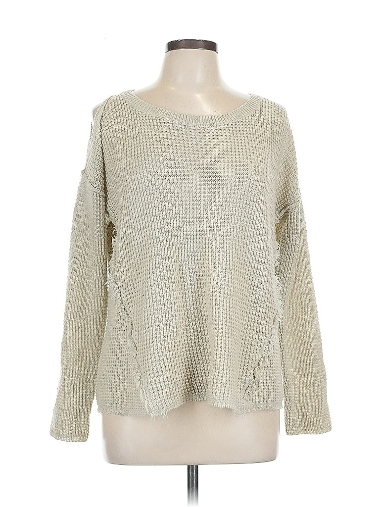 Pre-owned Assorted Brands Pullover Sweater In White