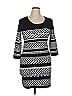 Pink Rose Chevron-herringbone Black Casual Dress Size XL - photo 1