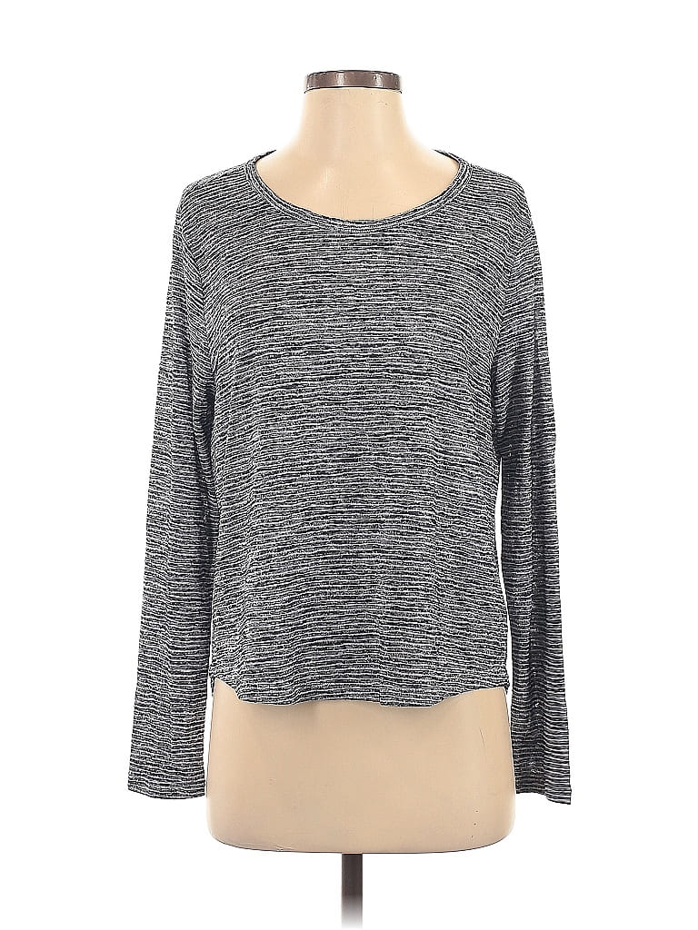 Pre-owned Athleta Long Sleeve T-shirt In Gray