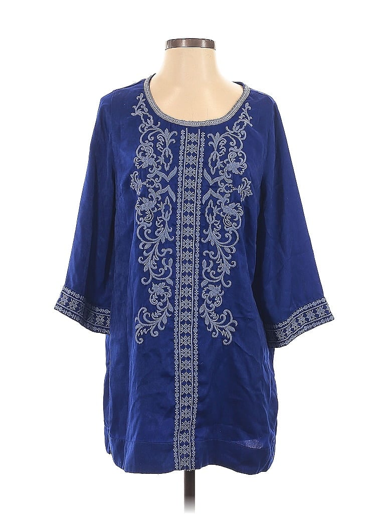 Pre-owned Soft Surroundings Casual Dress In Blue