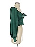 Gypsy Rose 100% Polyester Green Long Sleeve Blouse Size S - photo 3
