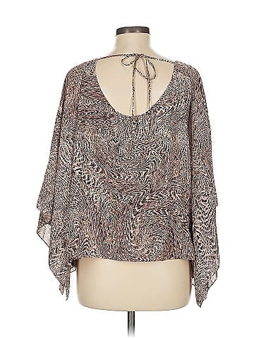 Alice + Olivia 3/4 Sleeve Silk Top (view 2)