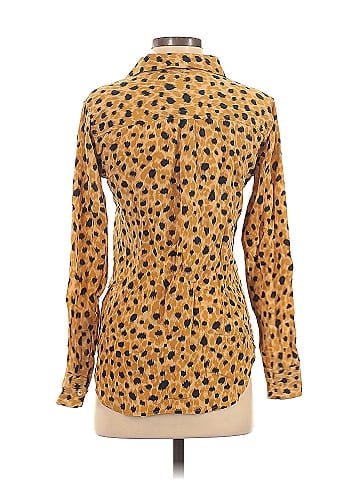 Equipment Long Sleeve Silk Top (view 2)
