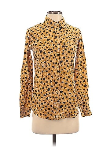 Equipment Long Sleeve Silk Top (view 1)