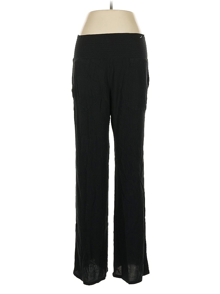 Three Dots 100% Rayon Solid Black Active Pants Size M - photo 1