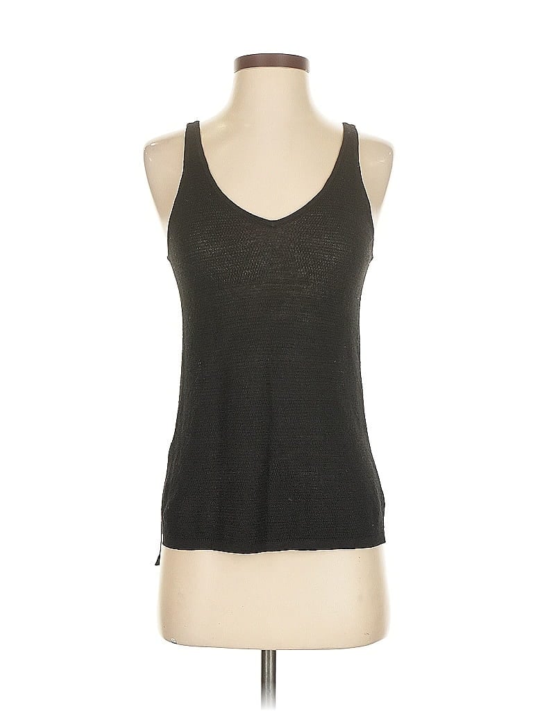 Pre-owned Ann Taylor Loft Sleeveless Top Black Scoop Neck Tops