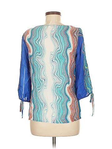 Trina Turk 3/4 Sleeve Silk Top (view 2)