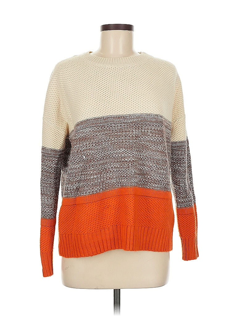 Pre-owned Unbranded Pullover Sweater In Orange