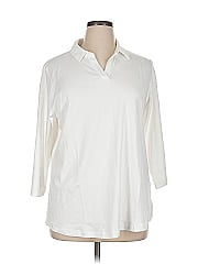Isaac Mizrahi Live! 3/4 Sleeve Button Down Shirt