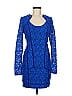Black Halo Blue Cocktail Dress Size 8 - photo 1
