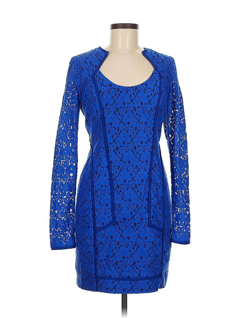 Black Halo Blue Cocktail Dress Size 8 - photo 1