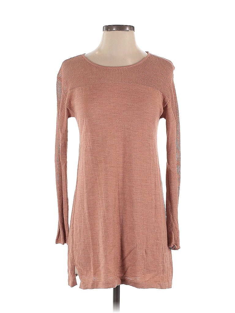 Pre-owned Eileen Fisher Wool Pullover Sweater In Brown