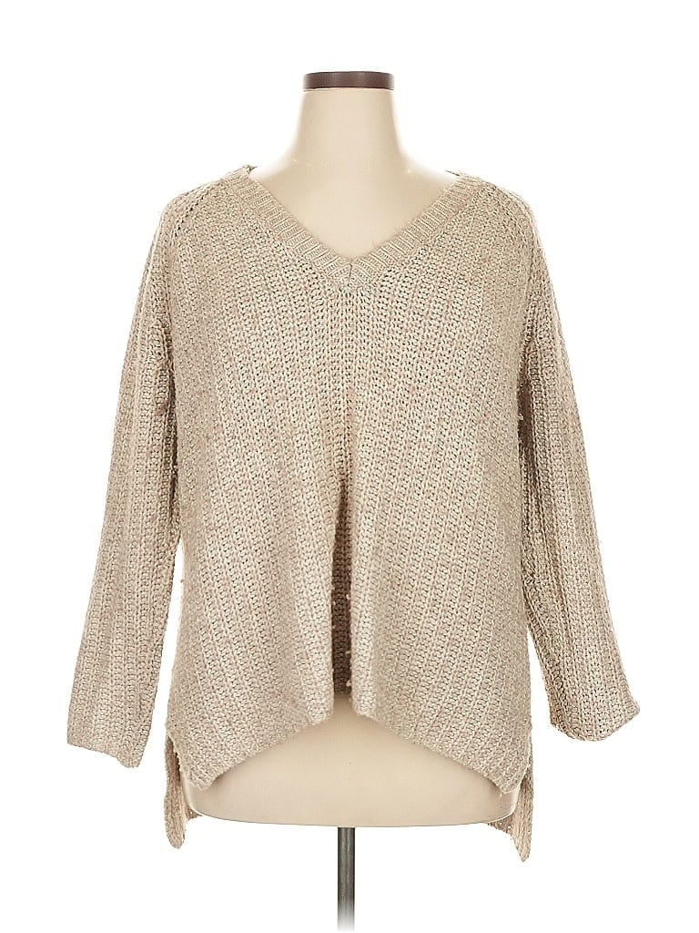 Pre-owned Bcbgmaxazria Pullover Sweater In Brown