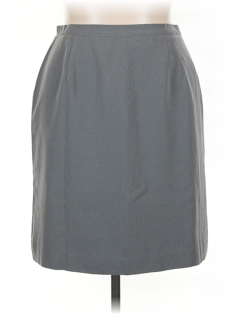 Pre-owned Dressbarn Formal Skirt In Gray