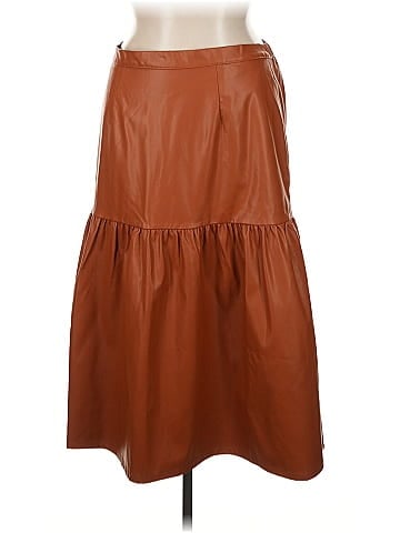 Who What Wear Faux Leather Skirt (view 1)