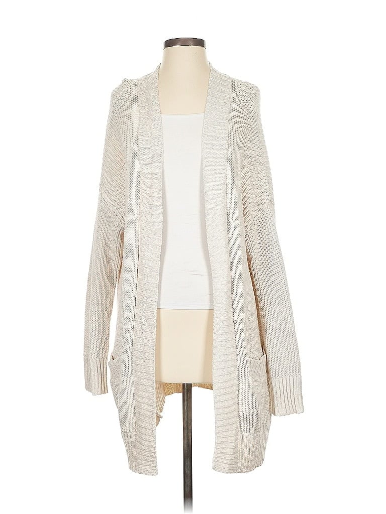 Pre-owned Hollister Cardigan Sweater In Ivory