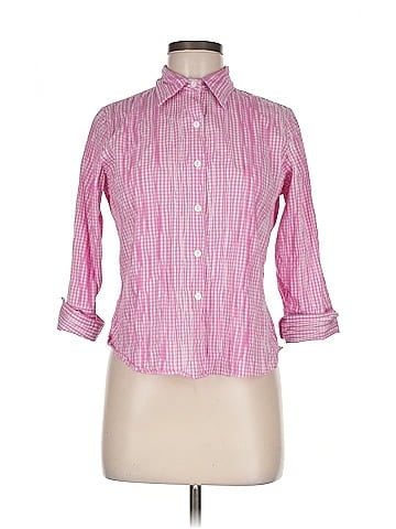 Foxcroft 3/4 Sleeve Button-Down Shirt (view 1)