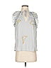 Grade & Gather 100% Polyester Floral Gray Silver Sleeveless Blouse Size S - photo 1