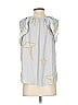 Grade & Gather 100% Polyester Floral Gray Silver Sleeveless Blouse Size S - photo 2