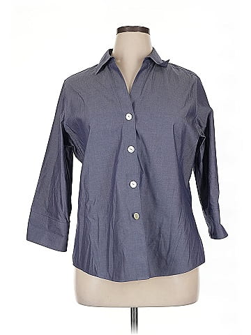 Foxcroft 3/4 Sleeve Button-Down Shirt (view 1)