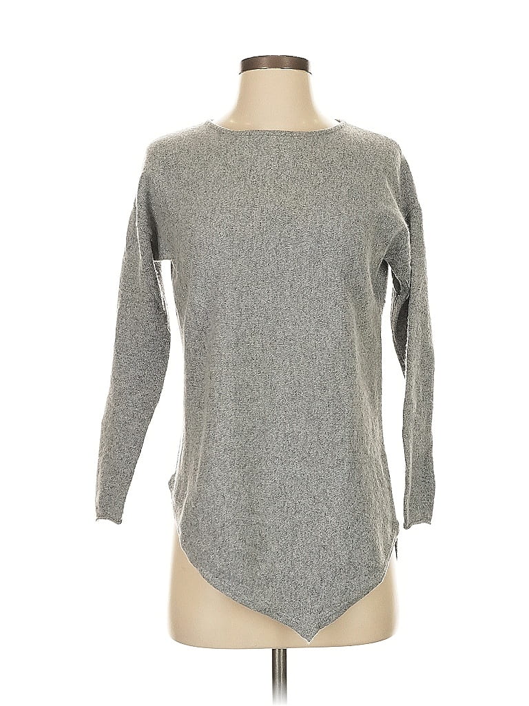C by Bloomingdales 100% Cashmere Gray Cashmere Pullover Sweater Size S - photo 1