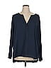 Jones New York 100% Polyester Blue Long Sleeve Blouse Size 1X - photo 1