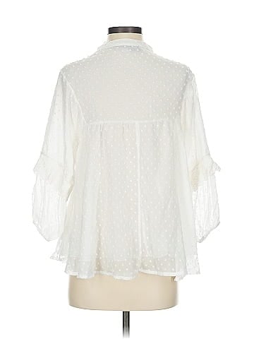 Blue Rain 3/4 Sleeve Blouse (view 2)