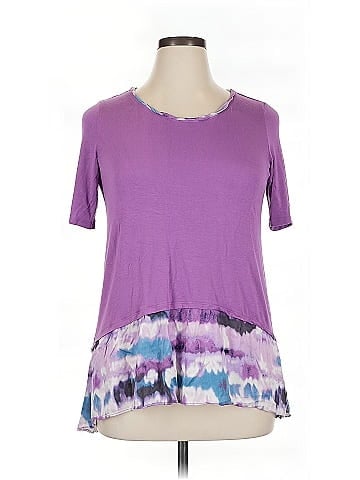 LOGO by Lori Goldstein Short Sleeve Top (view 1)