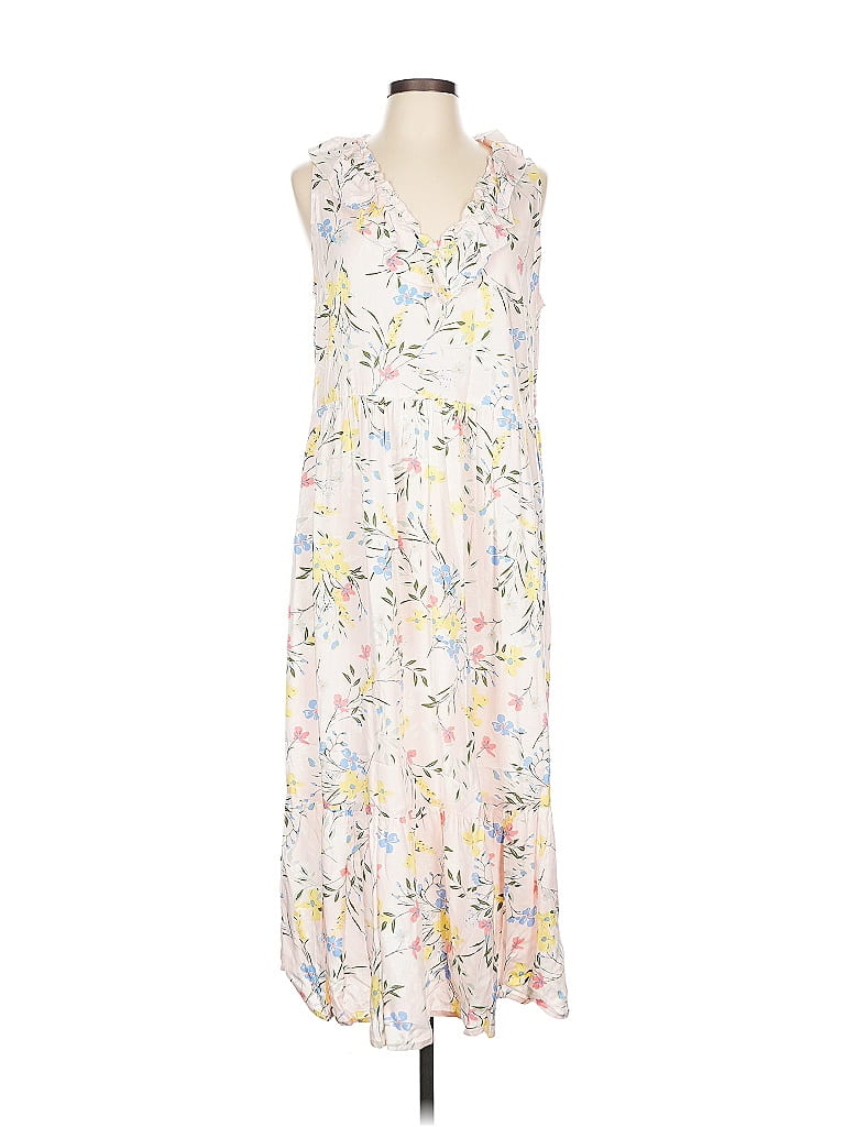 Robe Old Navy Taille 8 (Medium) - Couleurs Menthe, Rose Et Blanc Rayé - Portée Une Fois