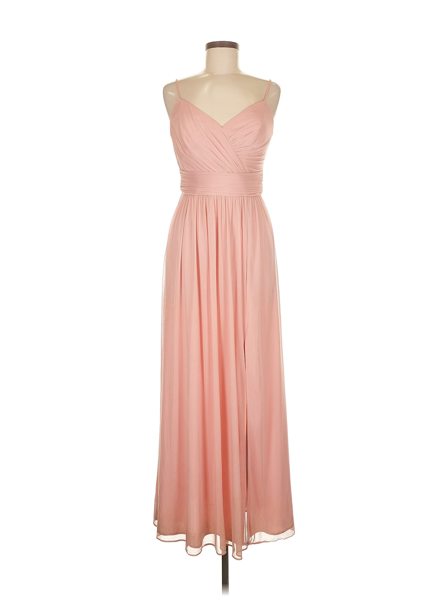 David&apos;s Bridal 100% Polyester Pink Cocktail Dress Size 8