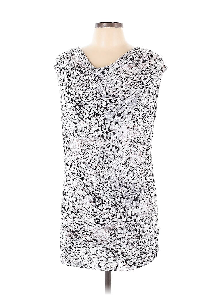 Pre-owned Cabi Cocktail Dress In Silver