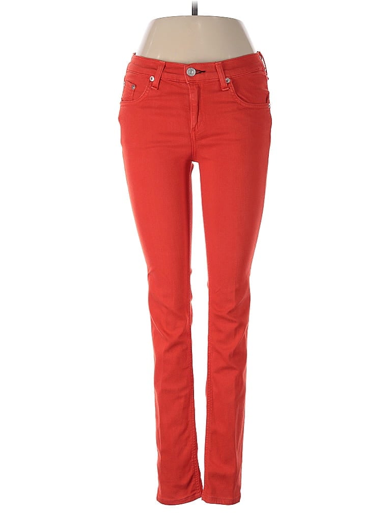 Pre-owned Rag & Bone Jeans In Red