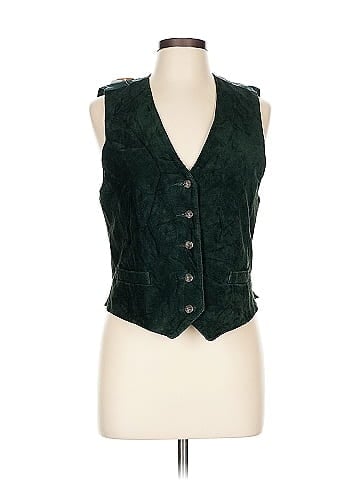 Wilsons Leather Green Velvet Wilson's Classic Vest (view 1)