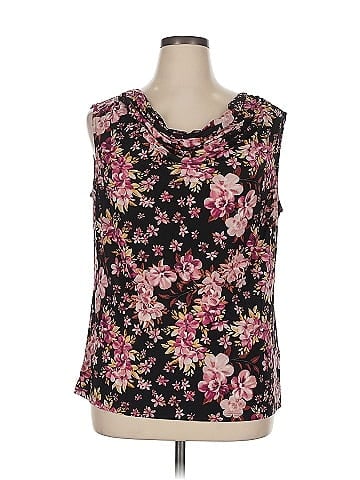 Black Label by Evan Picone Sleeveless Blouse (view 1)