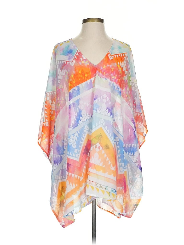 Pre-owned Show Me Your Mumu 3/4 Sleeve Blouse In Orange