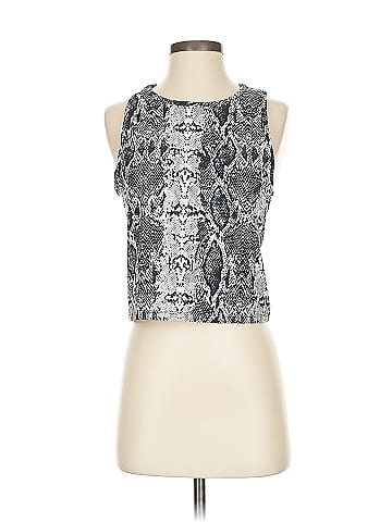 Balance Collection Snakeskin Pattern Gray Top (view 1)