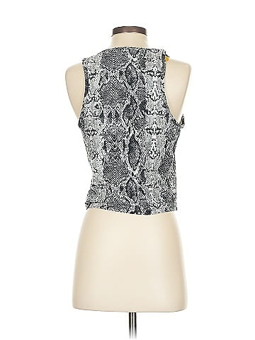 Balance Collection Snakeskin Pattern Gray Top (view 2)