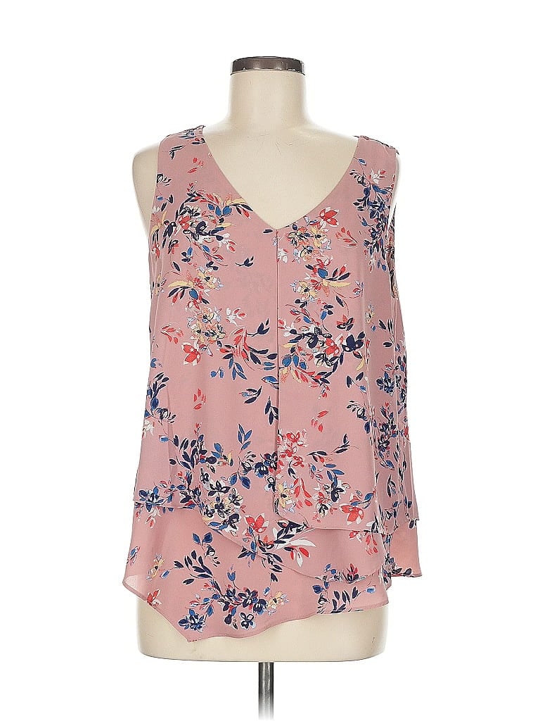 Pre-owned Zac & Rachel Sleeveless Blouse In Pink