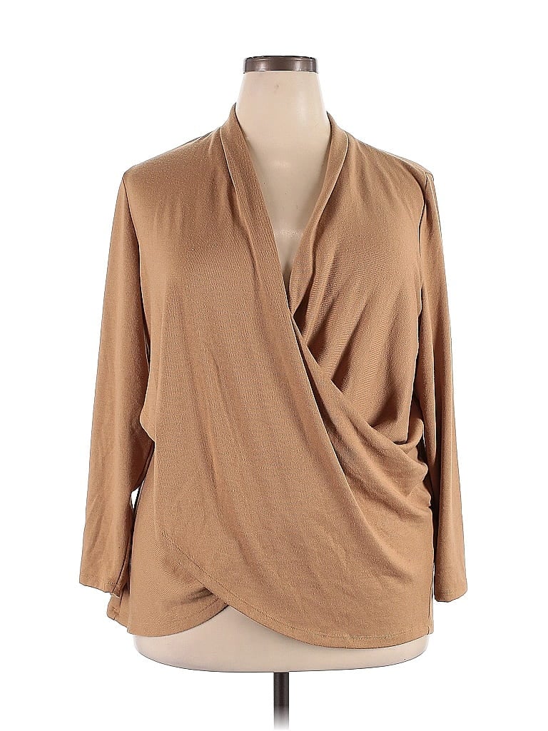 1.State Tan Cardigan Size 2X - photo 1