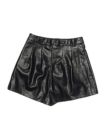 Missguided Faux Leather Shorts (view 2)