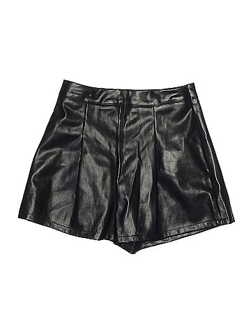 Missguided Faux Leather Shorts (view 1)