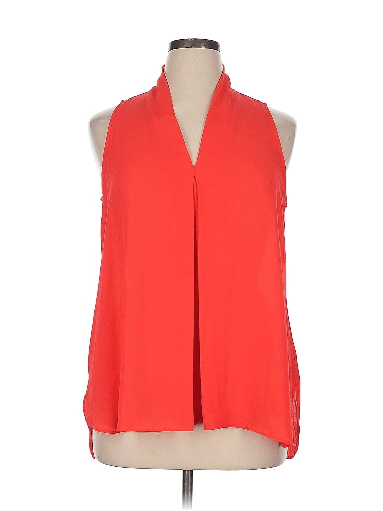 ECI 100% Polyester Red Sleeveless Blouse Size XL - photo 1