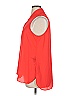 ECI 100% Polyester Red Sleeveless Blouse Size XL - photo 4