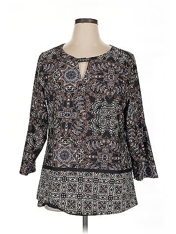 New Directions 3/4 Sleeve Blouse (view 1)