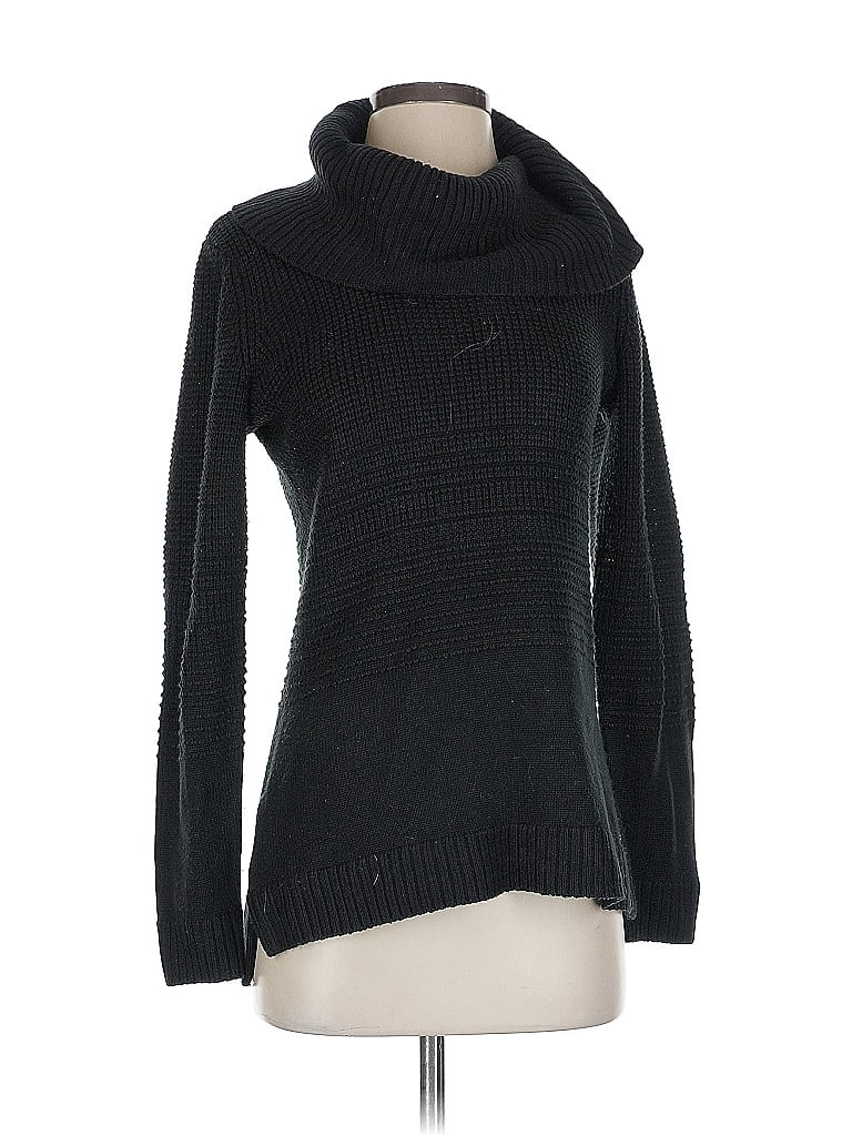 Pre-owned Calvin Klein Turtleneck Sweater In Black