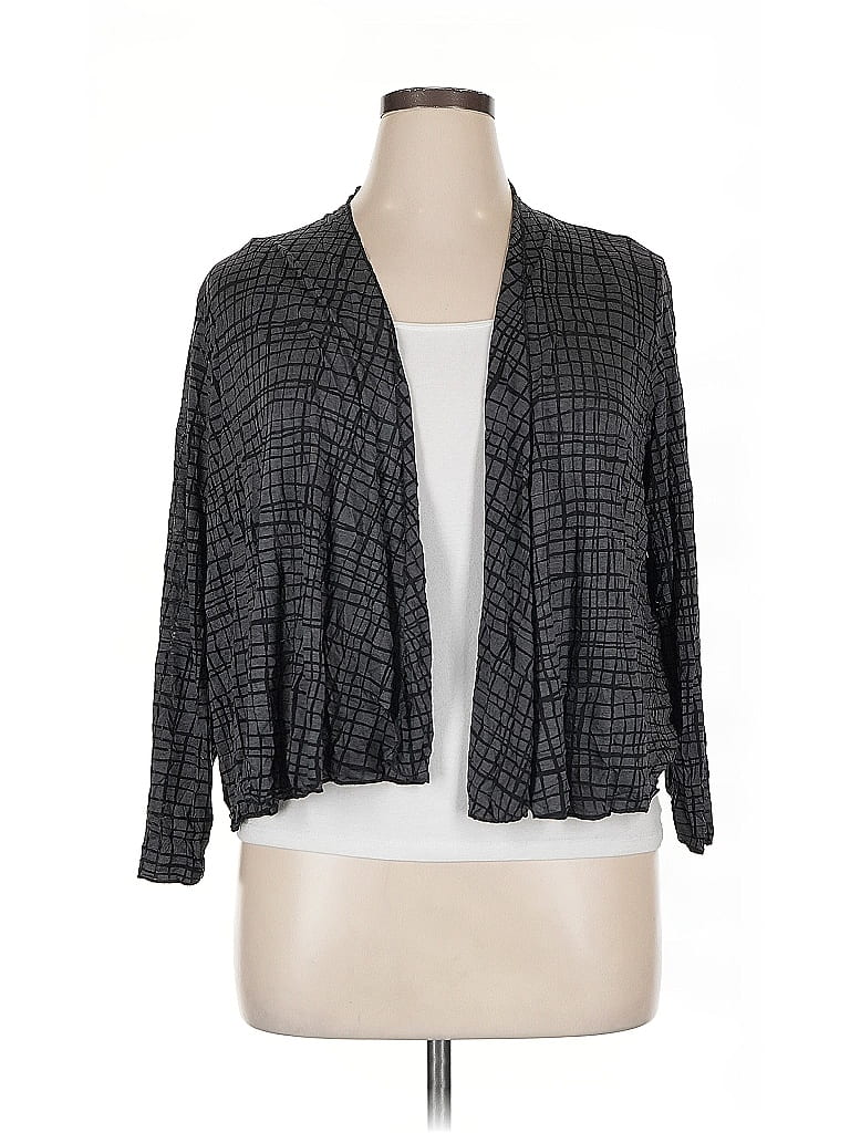 Pre-owned Comfy Usa Cardigan Sweater In Gray